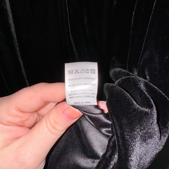 EUC Saloni Camille Bow- Front Mini Dress in black and white Size 14 - Picture 8 of 9